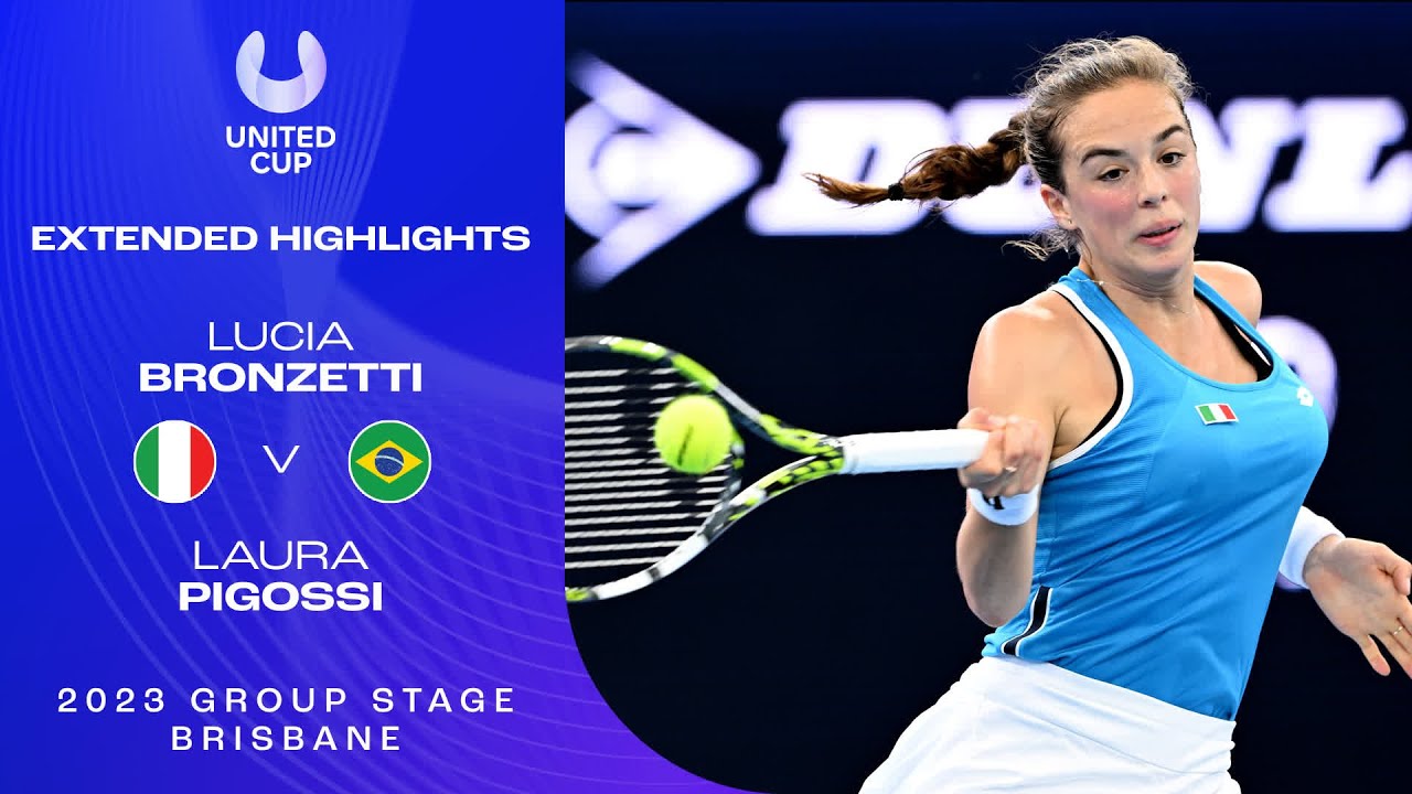 Lucia Bronzetti v Laura Pigossi Extended Highlights | United Cup 2023 Group E