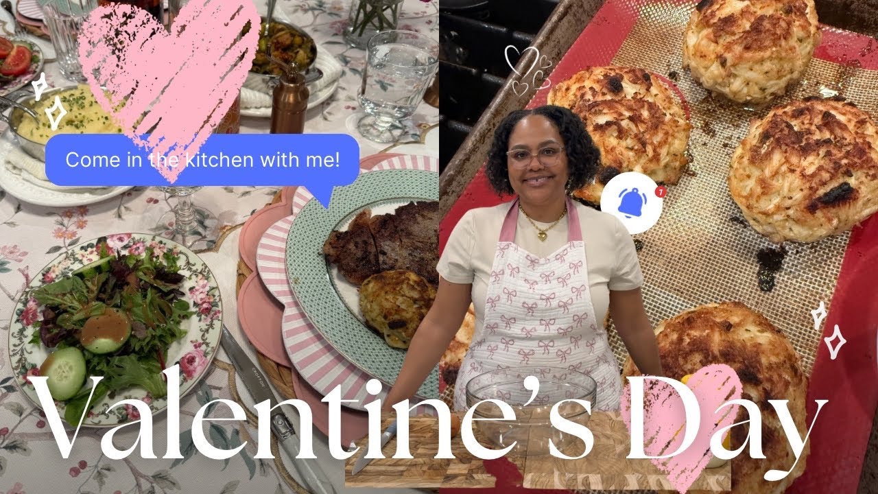 Romantic Steakhouse Dinner at Home for Valentine’s Day | Elegant but Easy Cook With Me