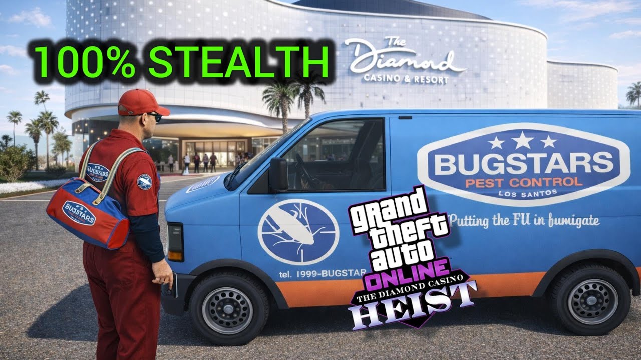 Diamond Casino Heist Big Con: Bugstars Approach 100% Undetected GTA Online