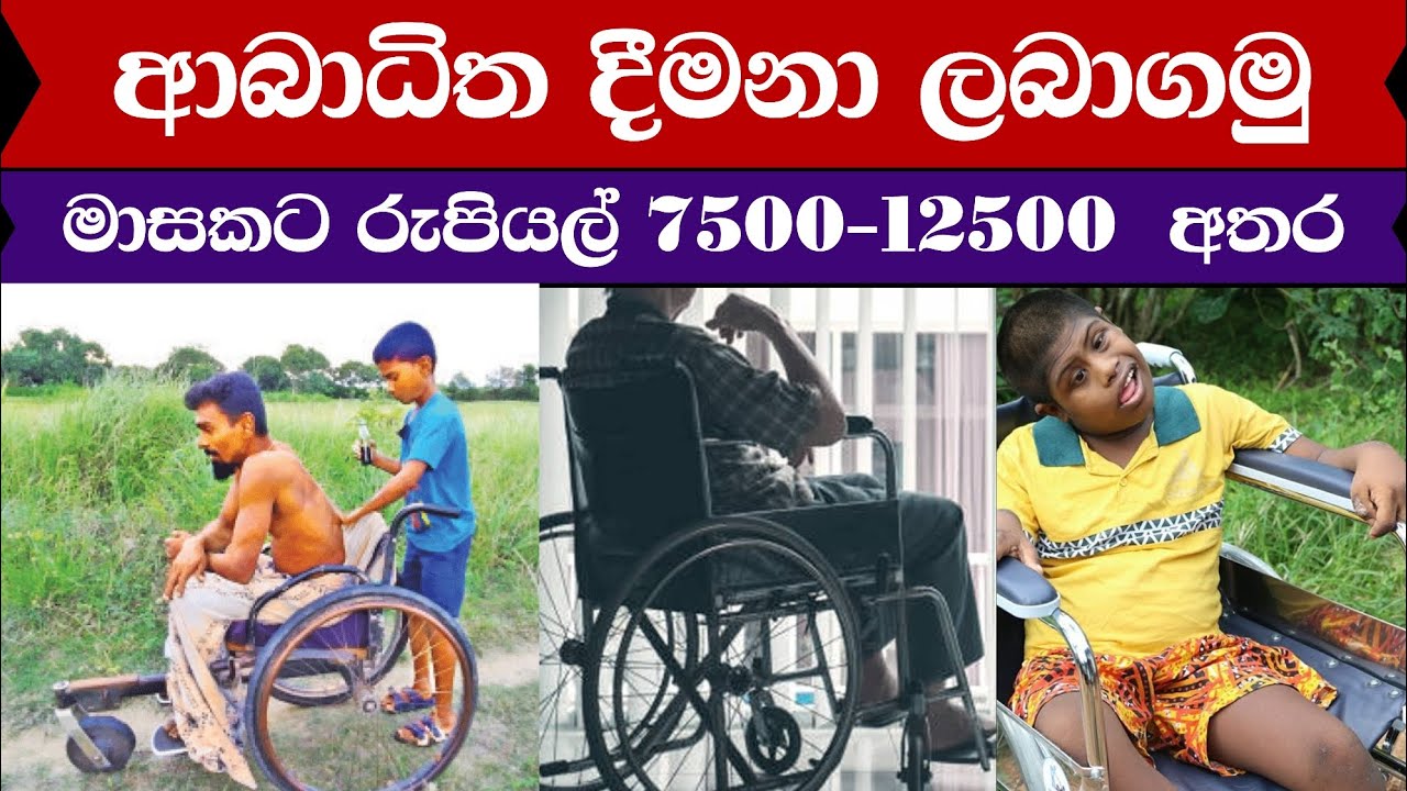 ආබාධිත දීමනා 2025 කොහොමද ලබා ගන්නේ