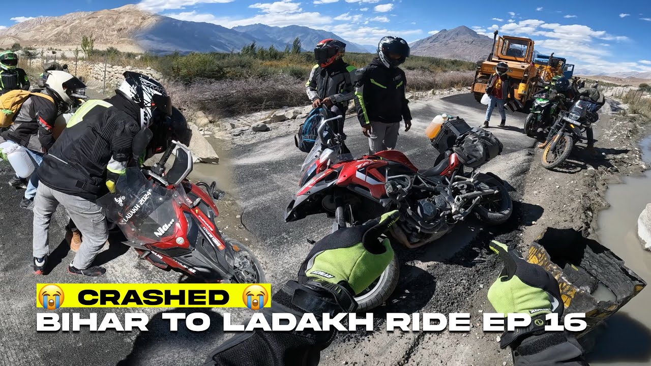 BIHAR TO LADAKH RIDE EP 16 || CRASH HOGYA CRAZY SA 😵‍💫 || Benelli TRK 502