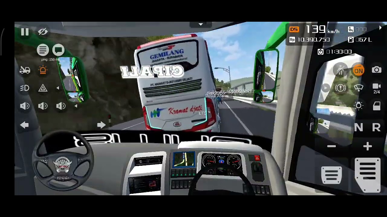 Tronton bussid v361 rute Bukittinggi pekanbaru ngejar 🆔dewa asura