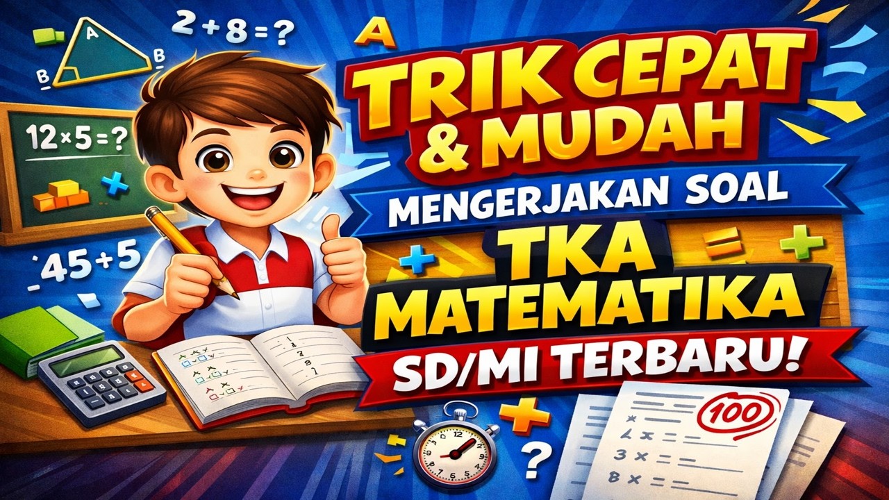 [LIVE] Trik cepat & mudah mengerjakan soal TKA SD/MI Matematika Terbaru #2
