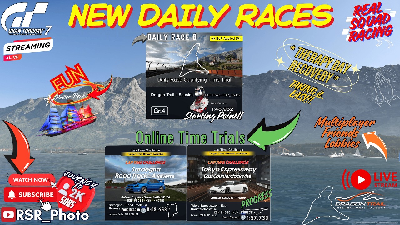 GT7 Gran Turismo 7 ❤️‍🩹THERAPY DAY❤️‍🩹 Improving Time Trial, NEW Time @ Daily Race B Quali-Lap!!