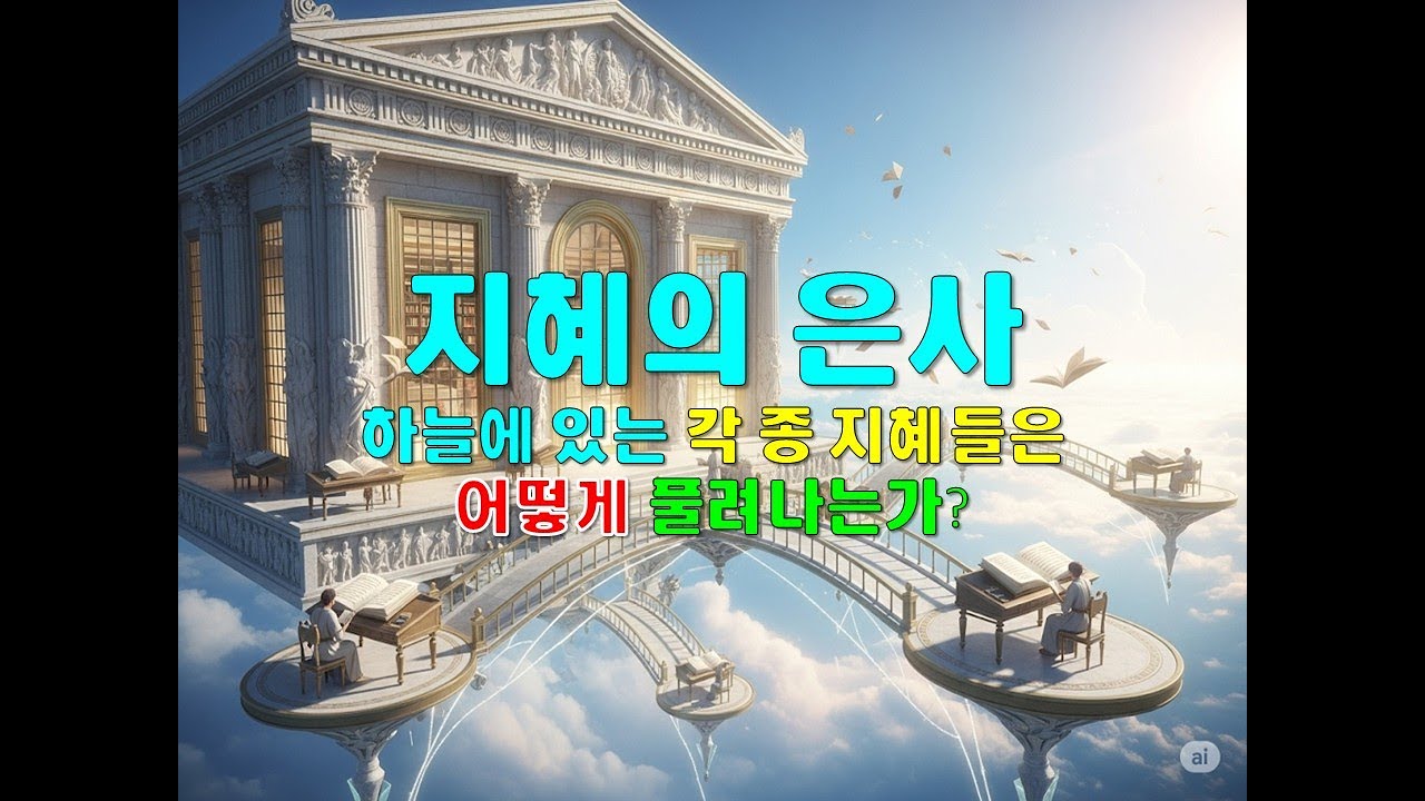 지혜의 은사 ( 하늘에 있는 각종 지혜들은 어떻게 풀려나는가? )