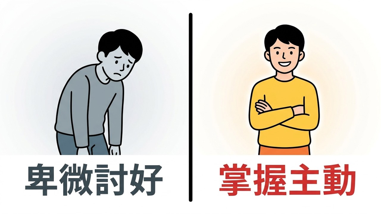 不害怕失去才能掌握主動權