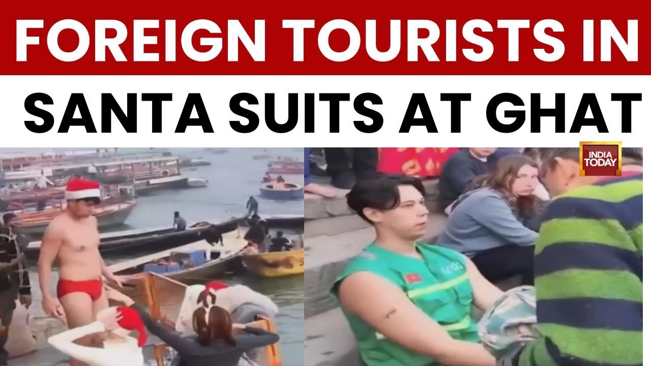 Row Erupts Over Foreign Tourists Wearing Santa Suits at Varanasi&rsquo;s Ganga Hindu Ghat