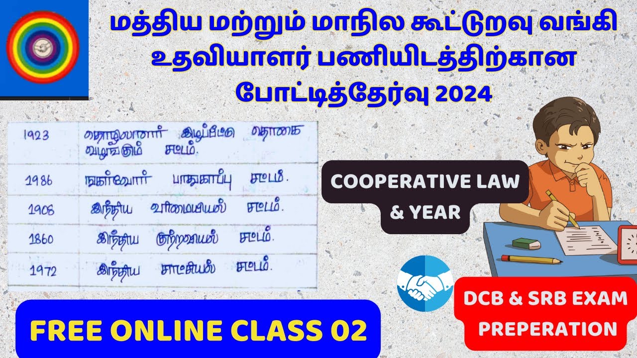 COOPERATIVE LAW, YEAR AND SECTION STUDY  NOTES | DCB & SRB EXAM PREPARATION |FREE ONLINE CLASS 02