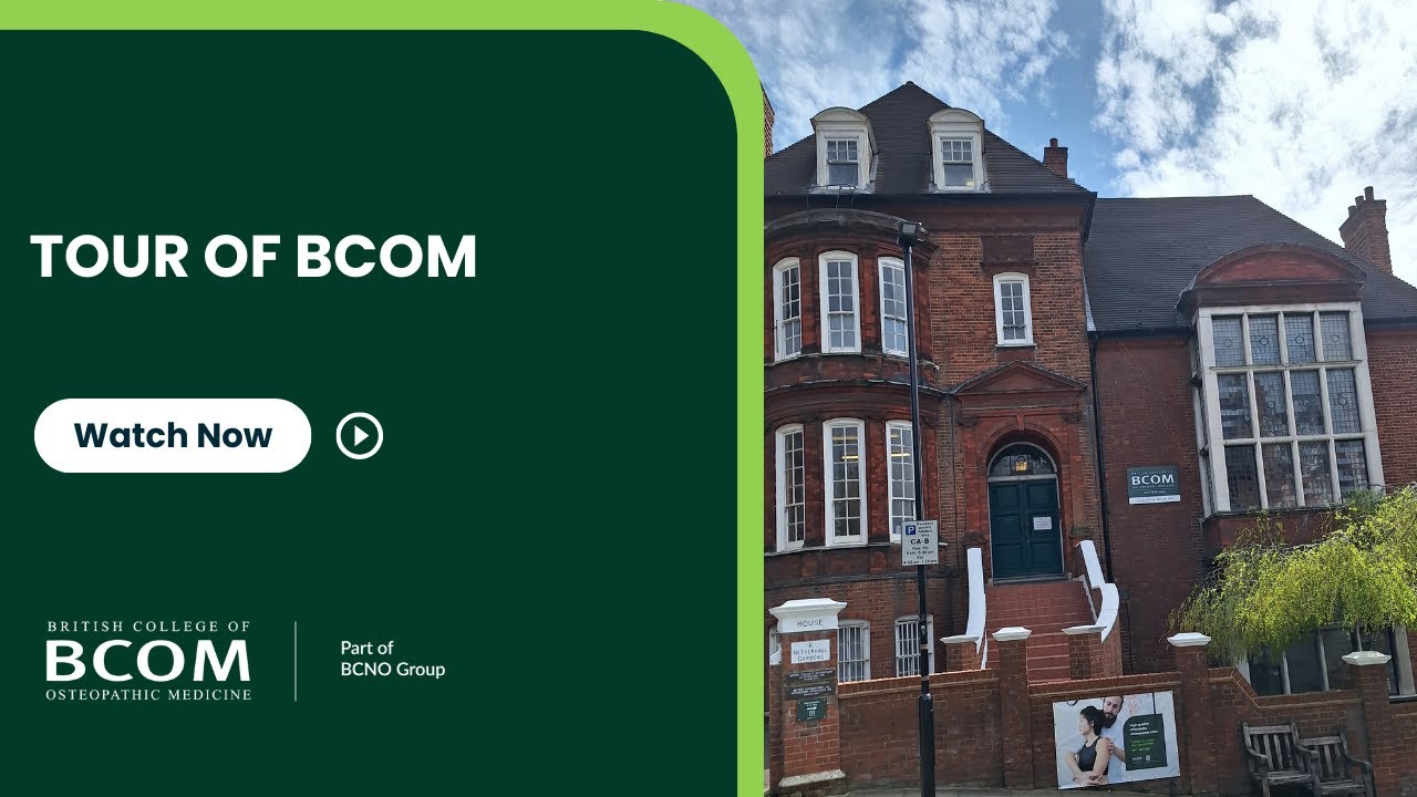 Take a tour of the British College of Osteopathic Medicine (BCOM) with our Admissions Officer Alex
