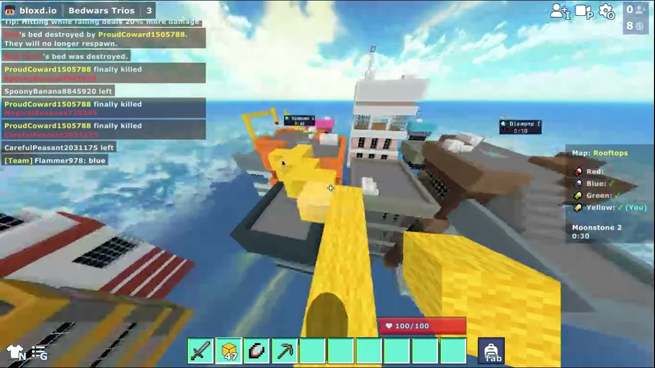 bloxd io bedwars trios part 1