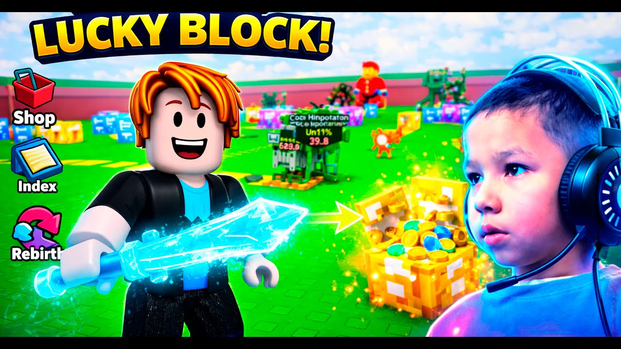 ROBLOX  Noob to PRO in Break a Lucky Block! #roblox #funny