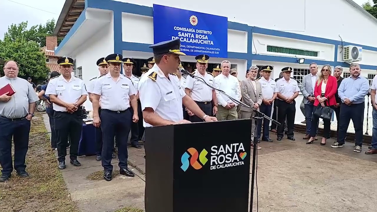 EDUARDO MARTIN   INAUGURACIÓN DE LA NUEVA SEDE DE LA COMISARÍA DE SANTA ROSA