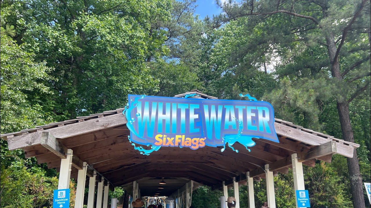 Six Flags White Water Body Flumes Water Ride 2022