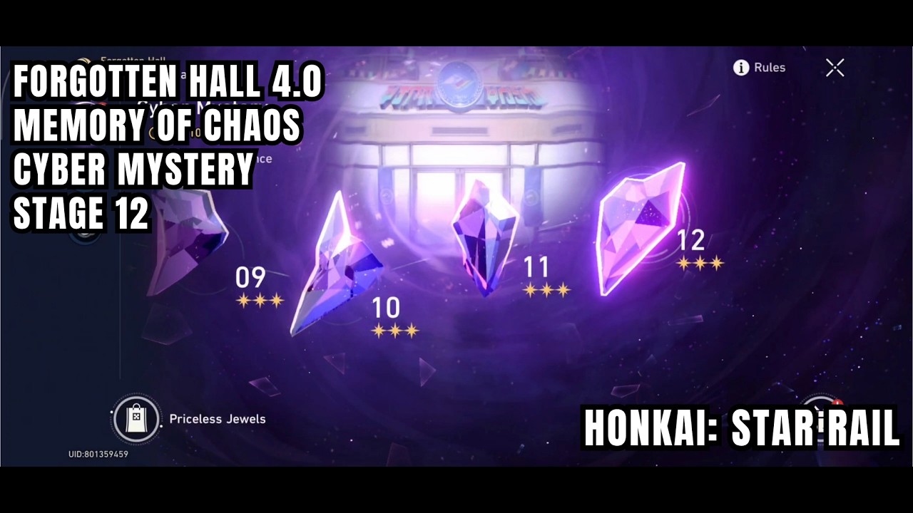 [Honkai: Star Rail Forgotten Hall] Memory Of Chaos (MOC) - Cyber Mystery (XII) - Stage 12 - New 4.0