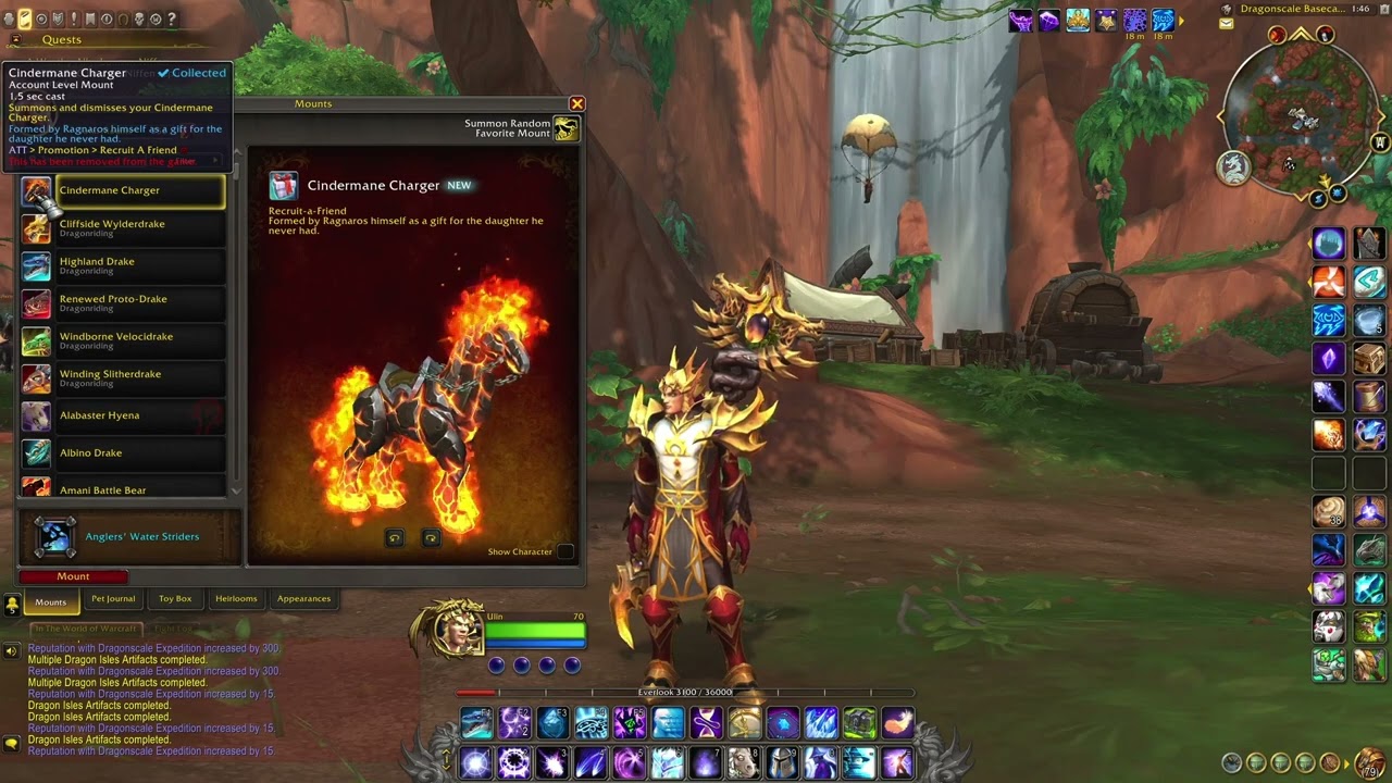 Cindermane Charger - World of Warcraft Dragonflight