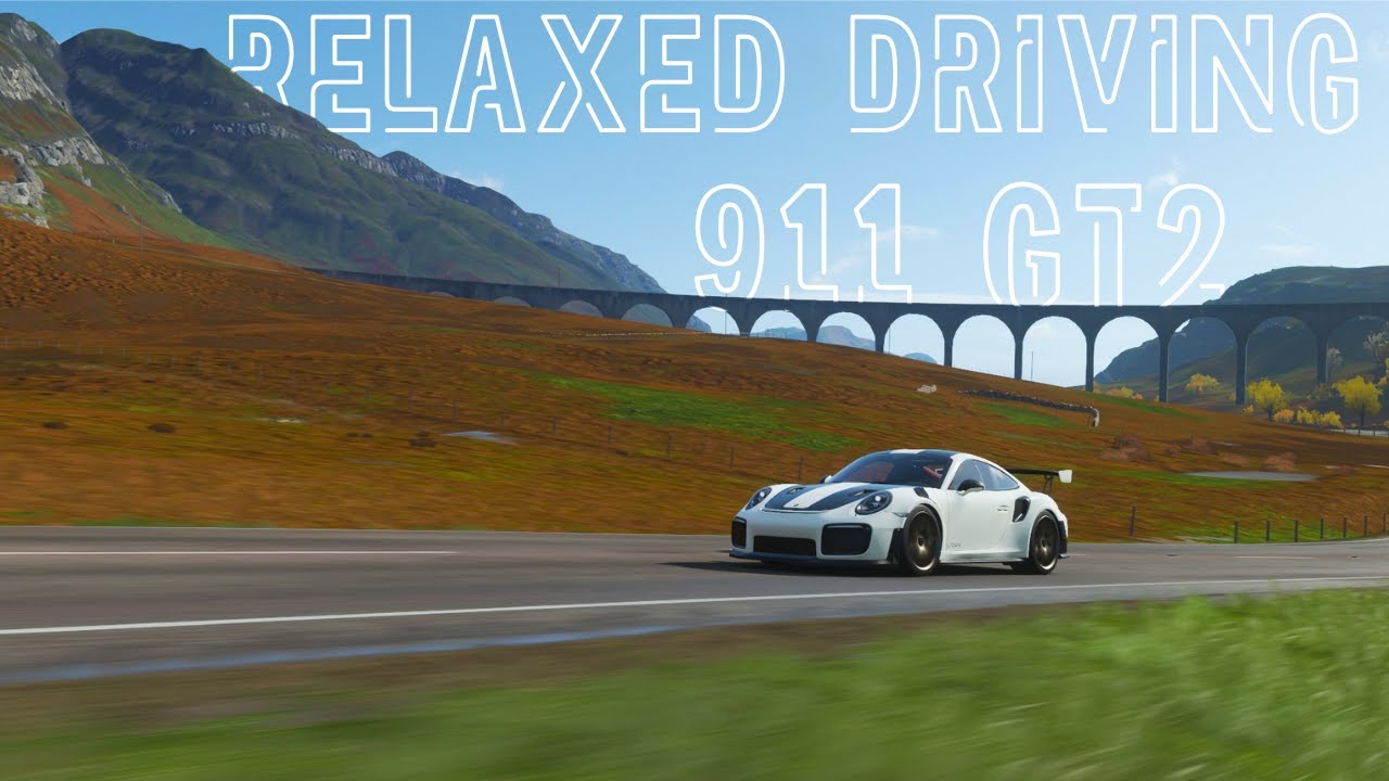 Relaxing Driving in the Porsche 911 GT2 RS | Forza Horizon 4 | No Commentary