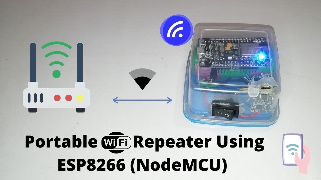 Portable Wi-Fi Repeater using NodeMCU || ESP8266 Wi-Fi NAT Router