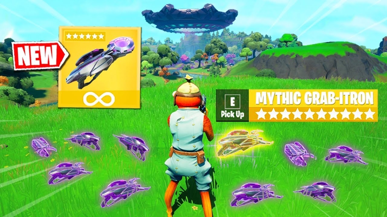 Fortnite Except I Only Use the GRAB-ITRON (kind of)