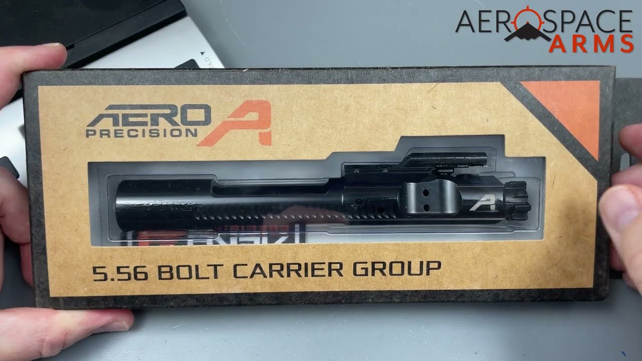 Aero Precision 5.56 Black Nitride Bolt Carrier Group Unboxing - APRH100615C (No Commentary)