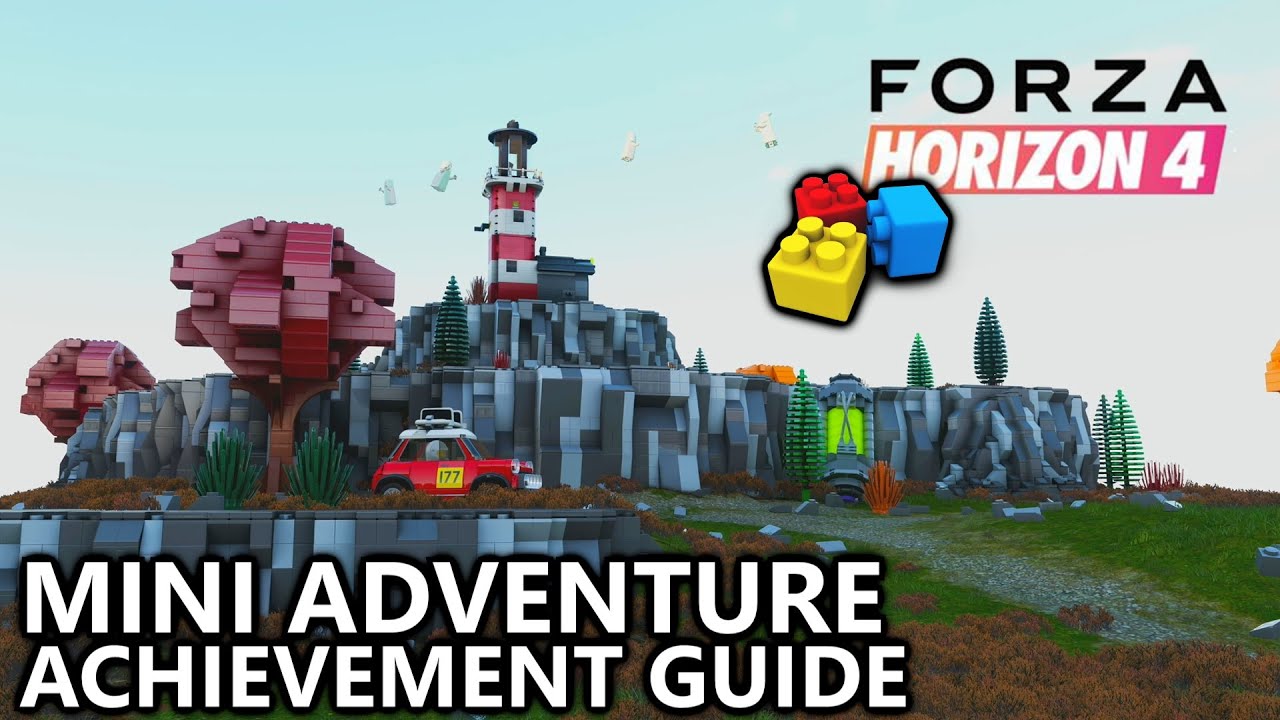 Forza Horizon 4 LEGO - Mini Adventure Achievement Guide - Mini Cooper Oasis to Lighthouse in 1m 45s