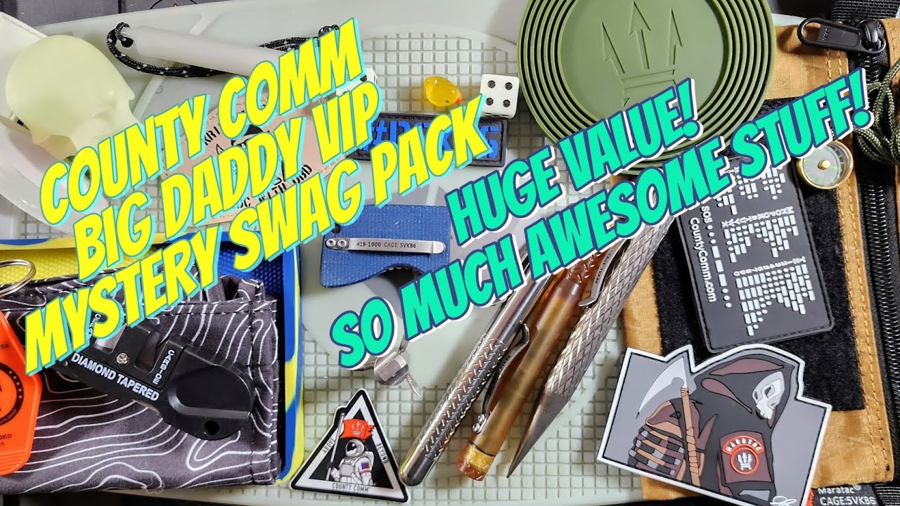 County Comm Mega Big Daddy VIP Mystery Swag Pack Fall Edition! SO MUCH DOPE STUFF! Ultem, GLOW & Ti!
