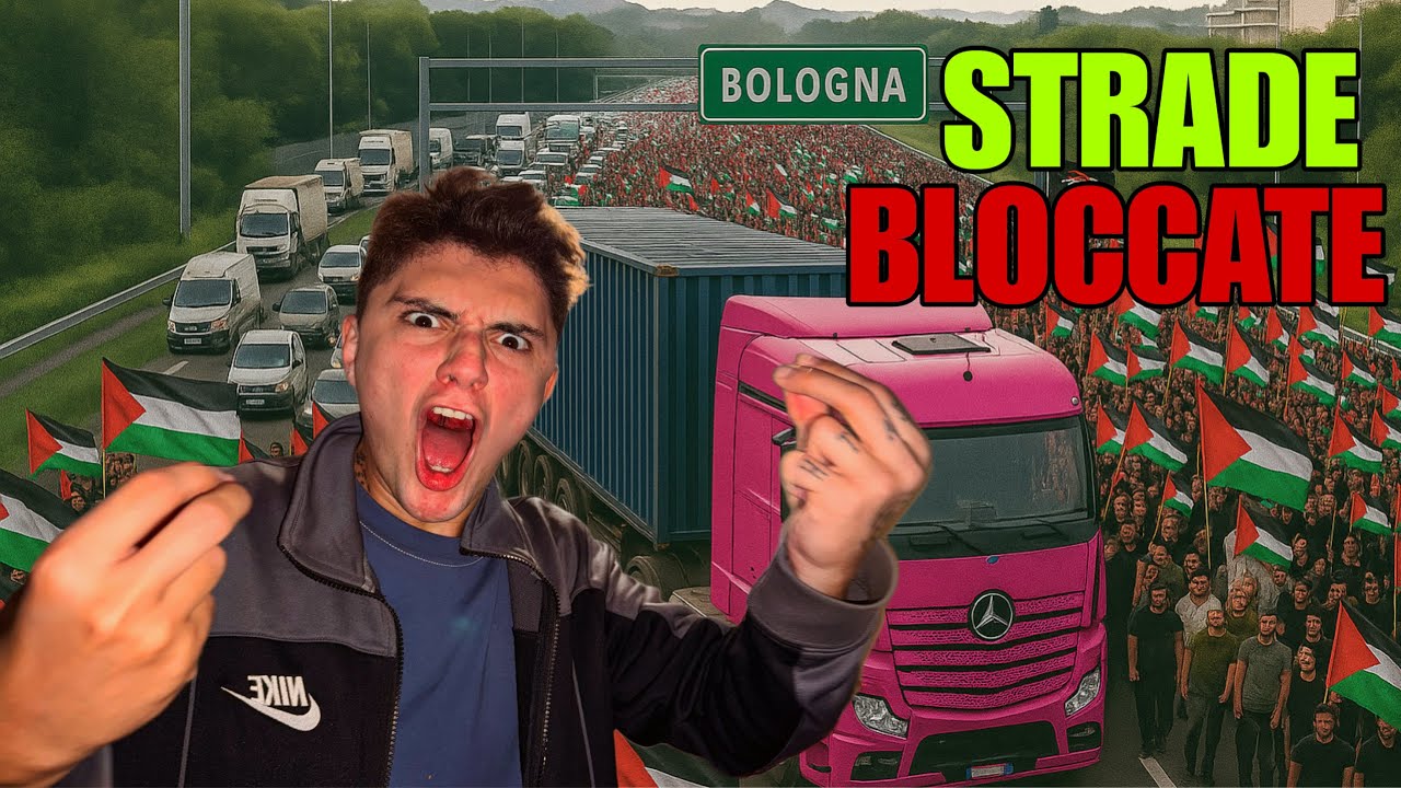 CAMIONISTA BLOCCATO DALLE MANIFESTAZIONI