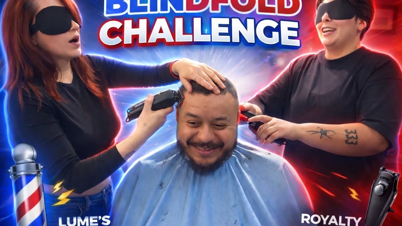 BLINDFOLD CHALLENGE: Hair cut 💈