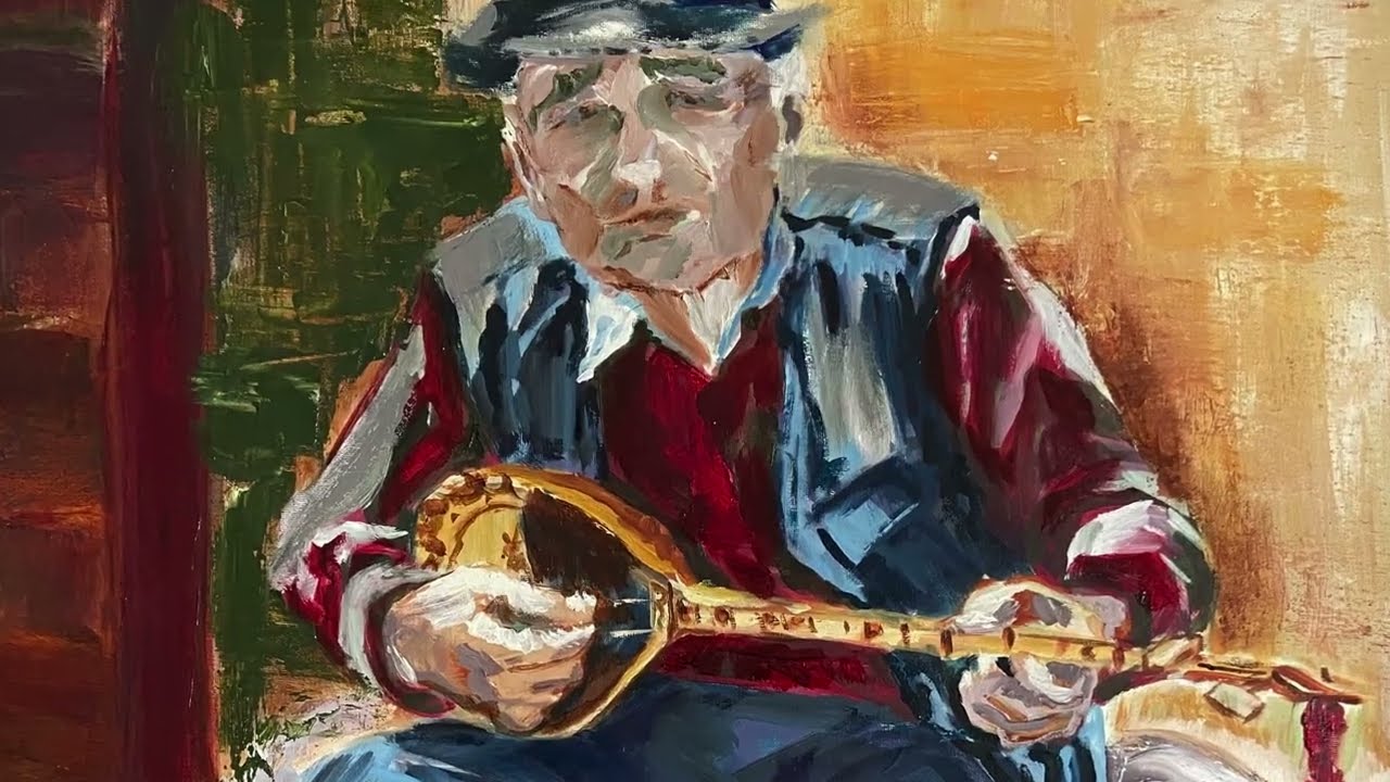 Çifteli Musician, Krujë, Albania - Timelapse to final