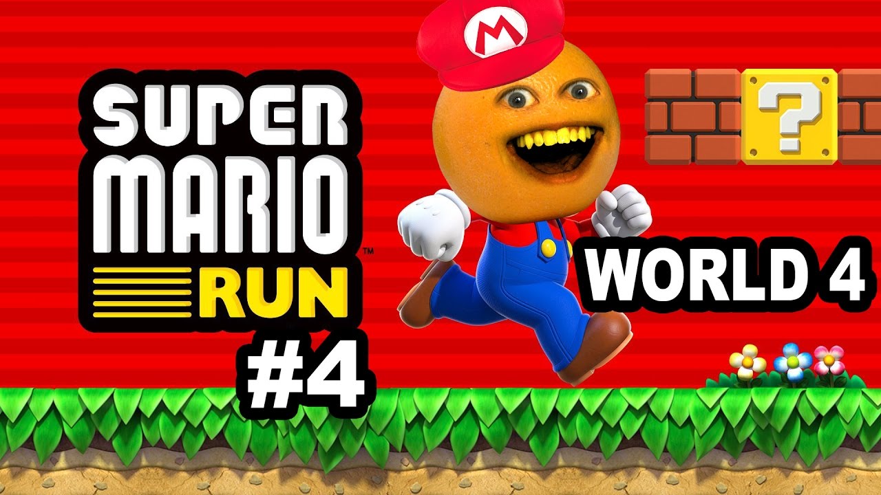 Annoying Orange Plays - Super Mario Run #4: World 4