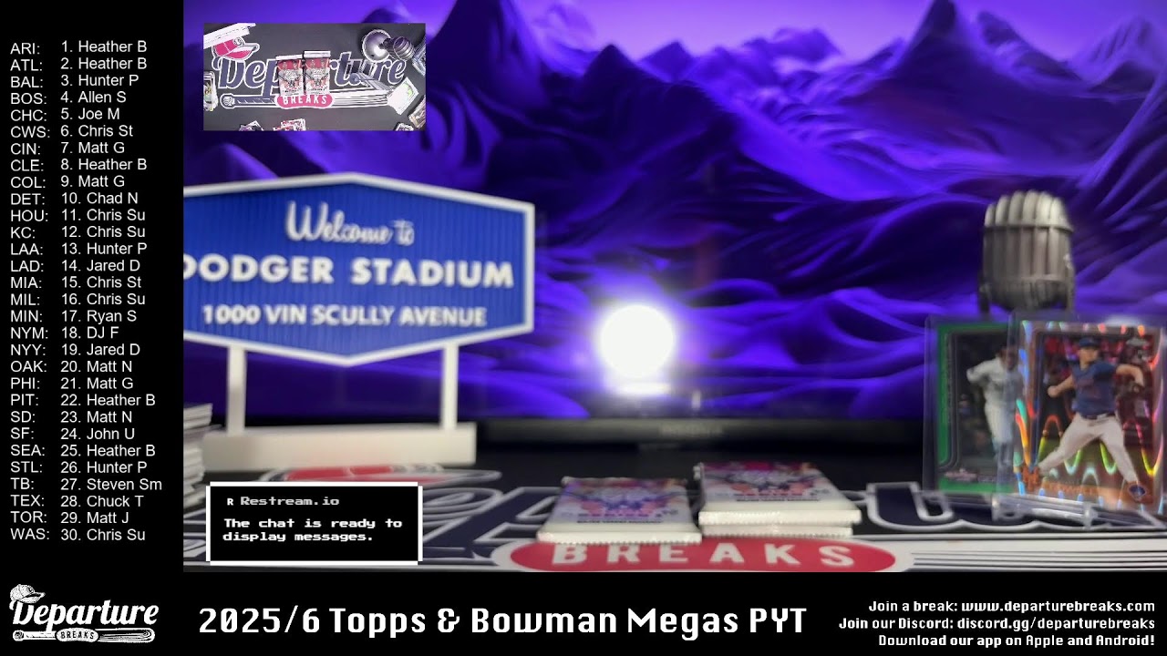 2025/6 Topps & Bowman Megas -- Pick Your Team Evening Break