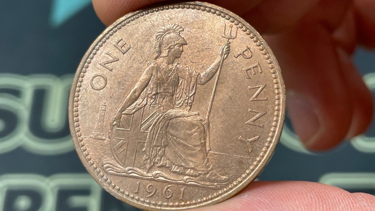 1961 United Kingdom One Penny Coin &bull;&nbsp;Values, Information, Mintage, History, and More