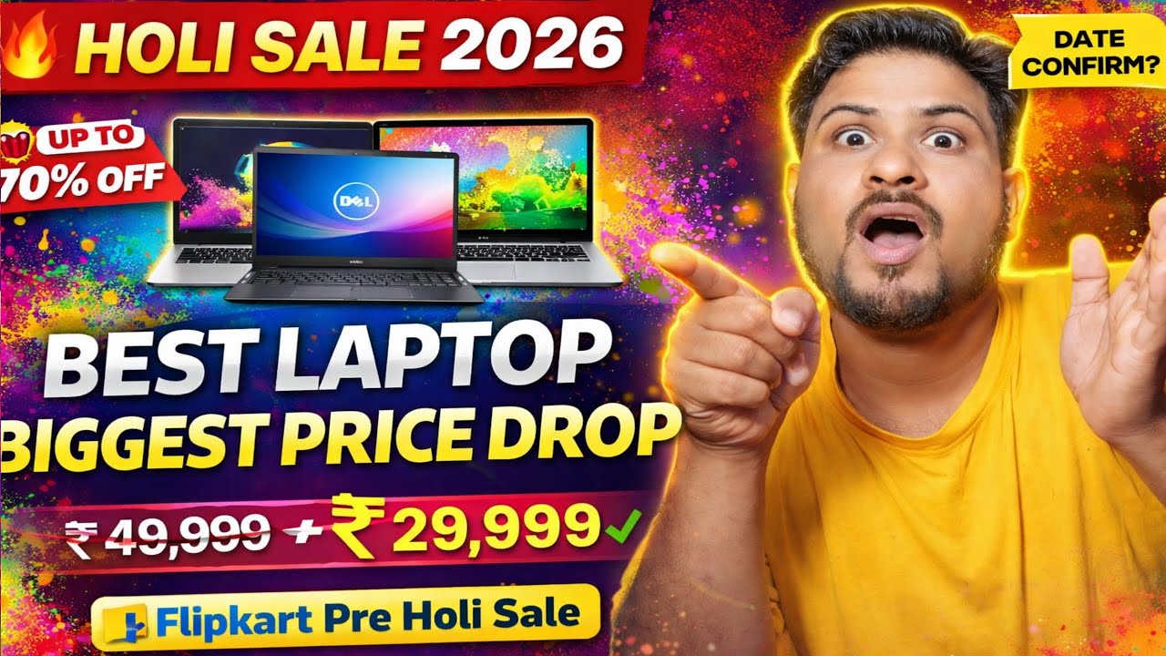 Best laptop biggest Price drop flipkart pre holi | flipkart holi Sale 2026