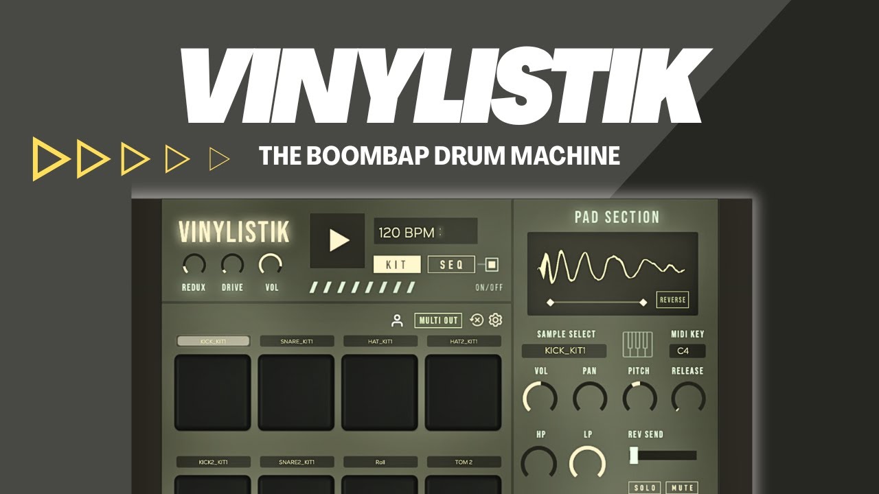 Vinylistik - The BOOMBAP Drum Machine