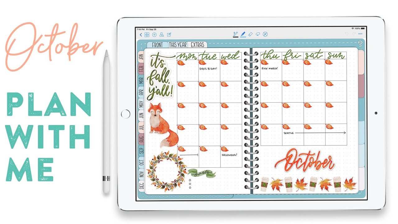 Digital Plan With Me: October, 2018