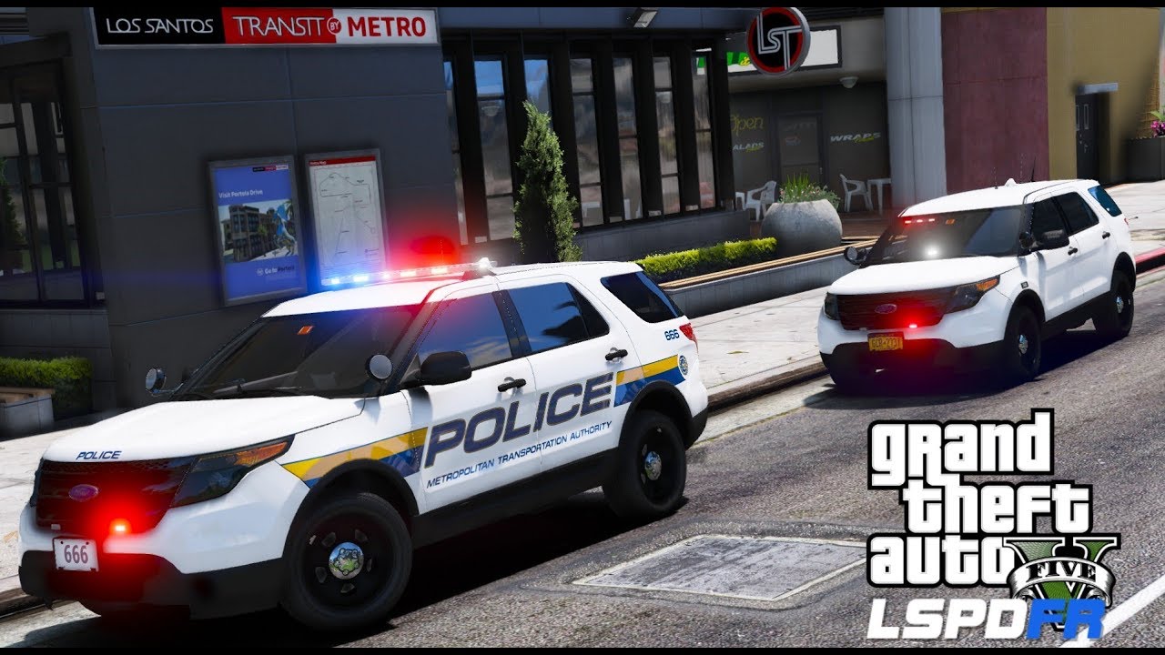 GTA 5 LSPDFR #570 Metropolitan Transportation Authority MTA Police Paroling The Train & Bus Stations