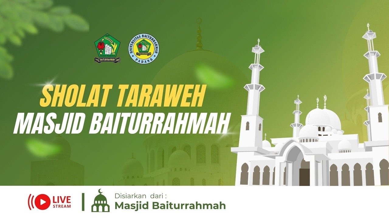 Sholat Taraweh Masjid Baiturrahmah 1447 H | 2026 M - Malam 20 Ramadhan