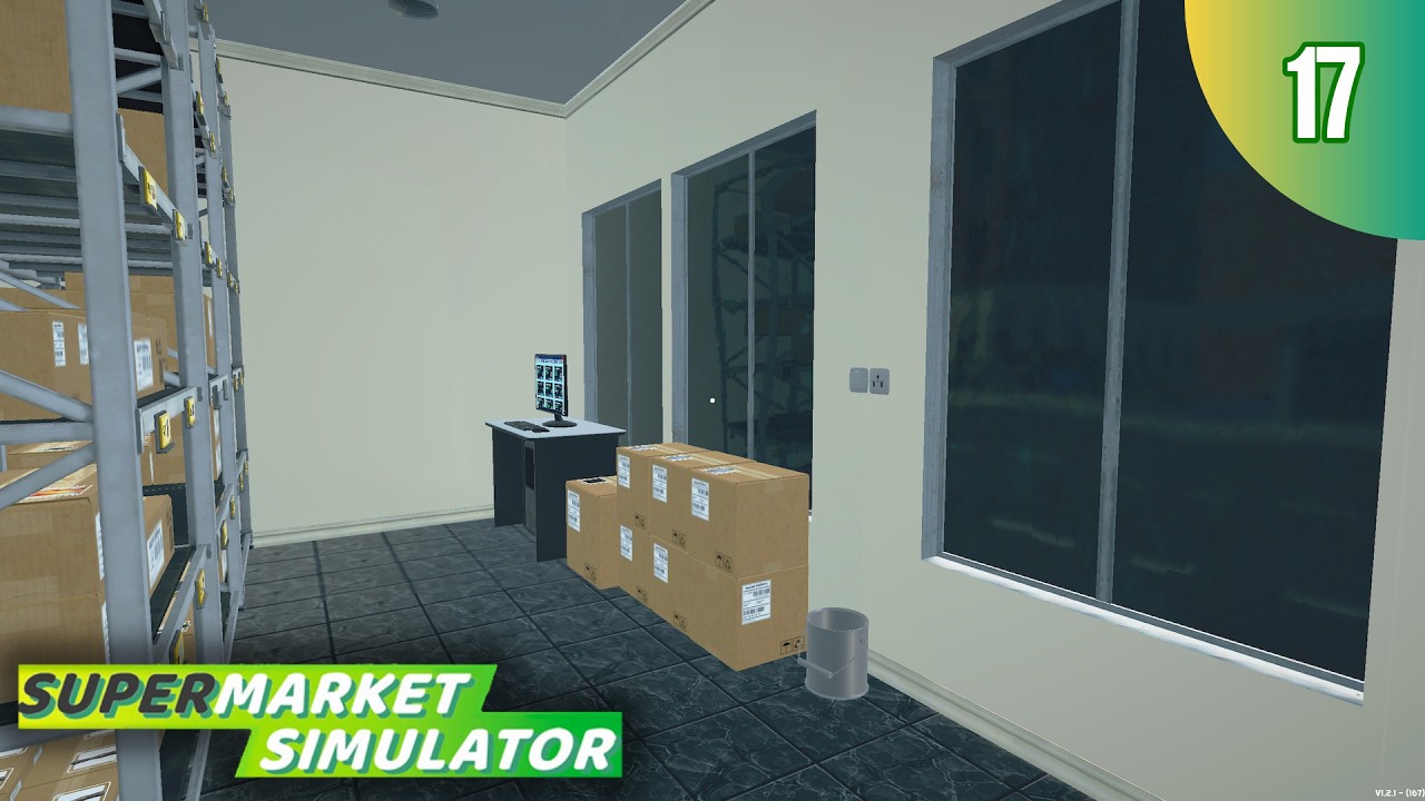 Reforma Completa! Estoque 100% Pintado 🎨 | Supermarket Simulator