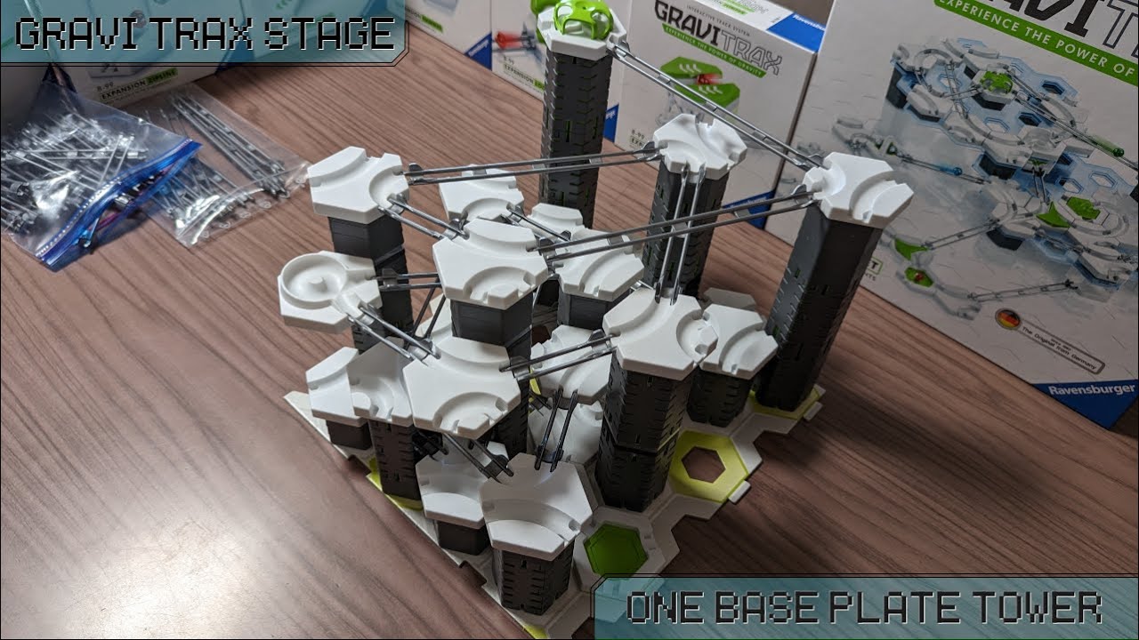 You can also see the making process. GraviTrax STAGE1-1 One Base Plate Tower