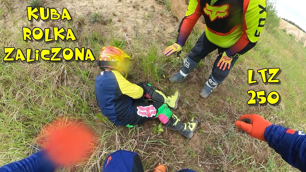 Kuba wypadek na quadzie ! Rolka zaliczona na LTZ 250