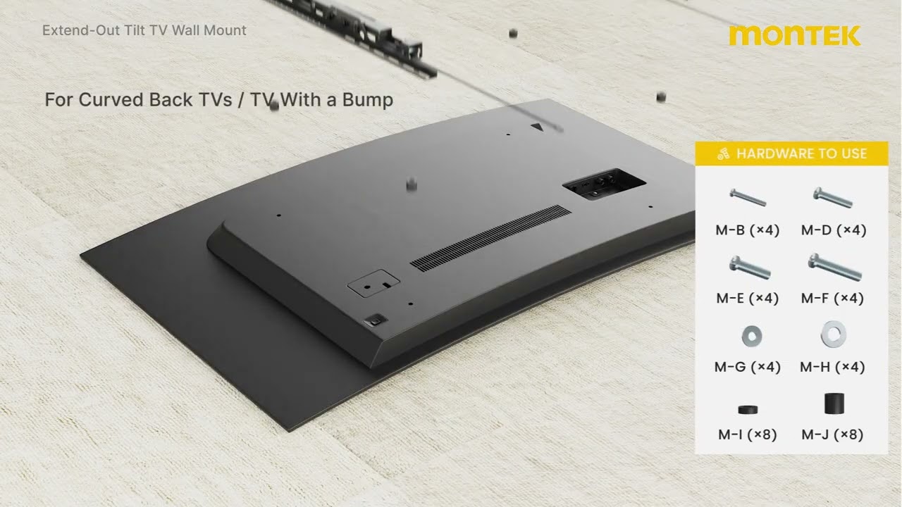 monTEK Extend-Out Tilt TV Wall Mount Installation Video