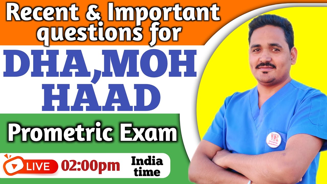 Recent and Important questions for DHA, MOH, HAAD Prometric Exam Live class #dhaclasses #saudiexam