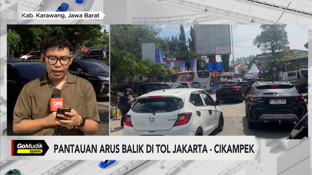 Arus Balik Padat, Rest Area KM 62 Cikampek Dipenuhi Kendaraan