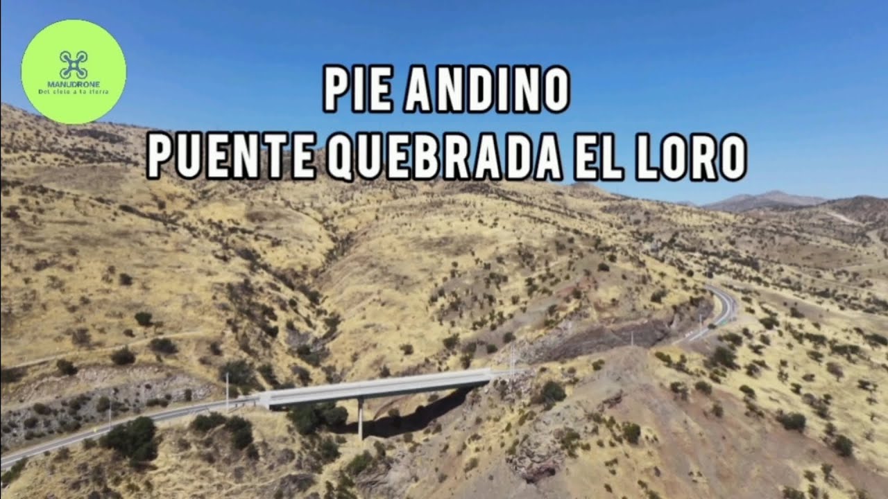 Puente quebrada Los Loros #dron #drone #dji #chile #chicureo #colina #manucomunikamk 