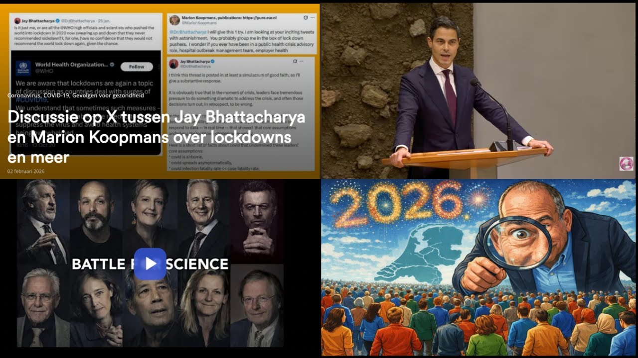 16:00 Q&A @MauricedeHond @Vincente  live debat coalitie,Robert Kennedy Jr uit WHO, BattleForScience