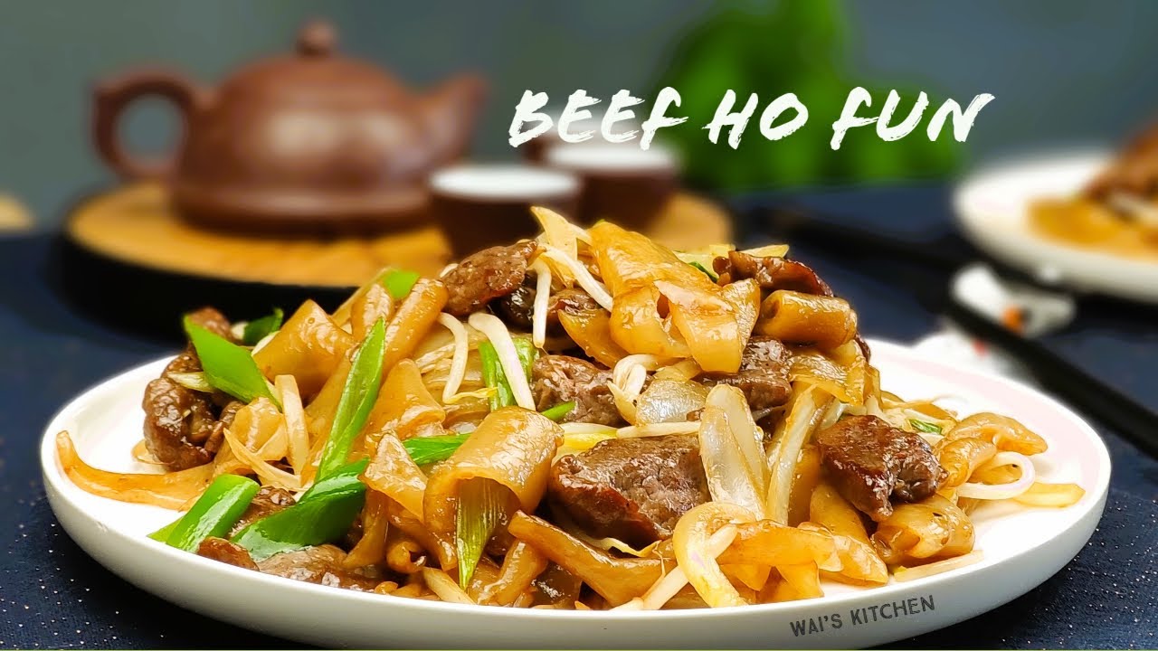 'Beef Ho Fun' van scratch maken😋Make 'Beef Ho Fun' from scratch😋Home-made rice noodels😋自制干炒牛河