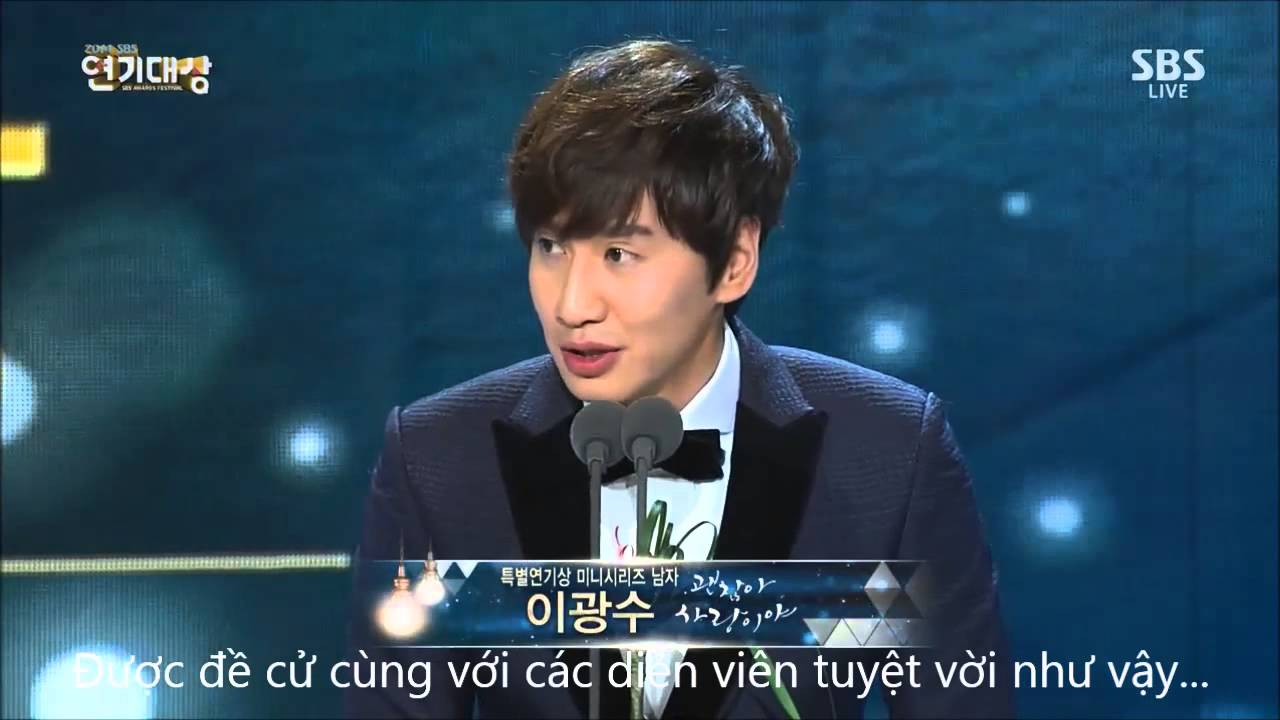 [Vietsub] Lee Kwang Soo tại SBS Drama Award 2014