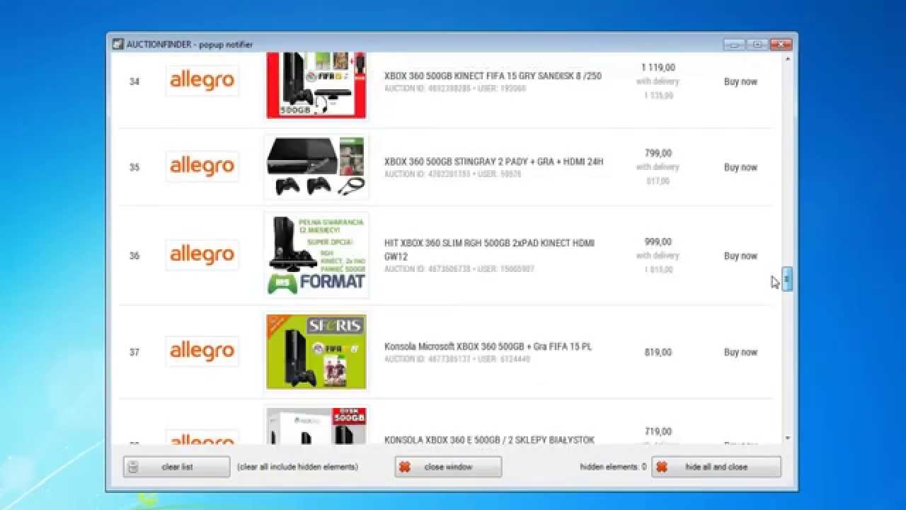 AuctionFinder - how this app works? Automatyczne wyszukiwanie aukcji na allegro