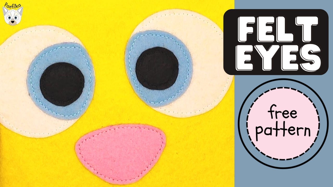 How to Sew Felt Eyes for Quiet Book Tutorial
