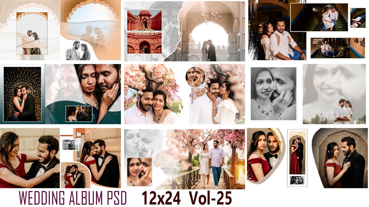 VOL-25 WEDDING ALBUM PSD 12x24 |#weddingalbumdesign #anythingediting