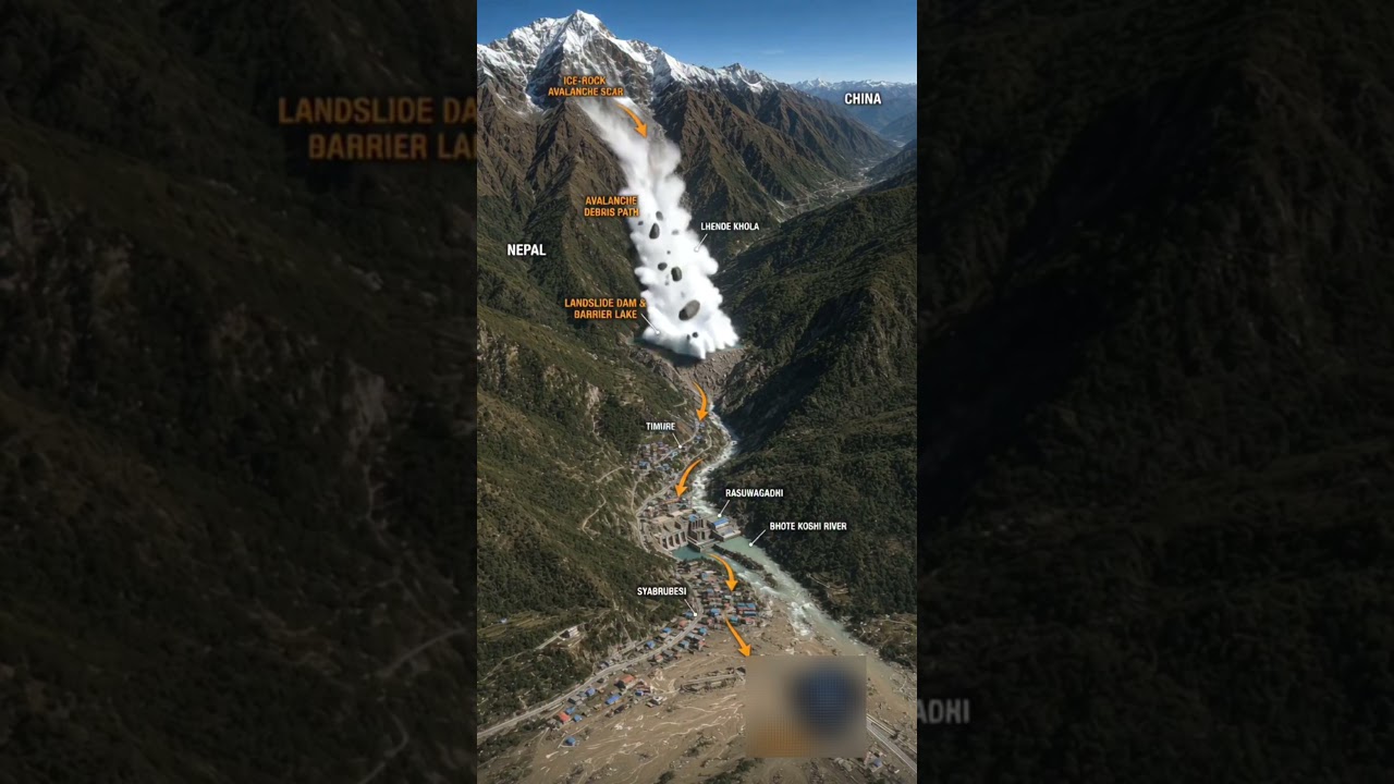 Nepal Flood: Nepal's New Barrier Lake: Is Another Flood Coming? | #NepalFlashFlood #NepalDisaster